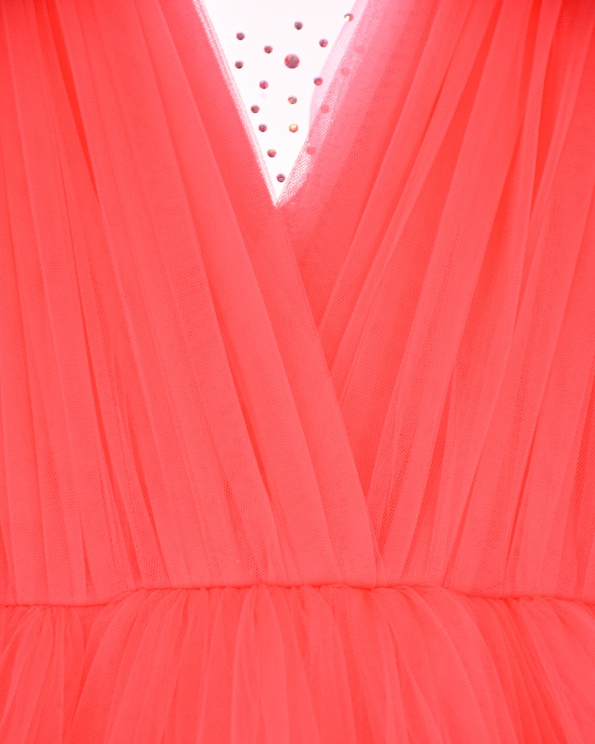 Розовое платье с декором из страз Sasha Kim детское, размер 116, цвет розовый - фото 3