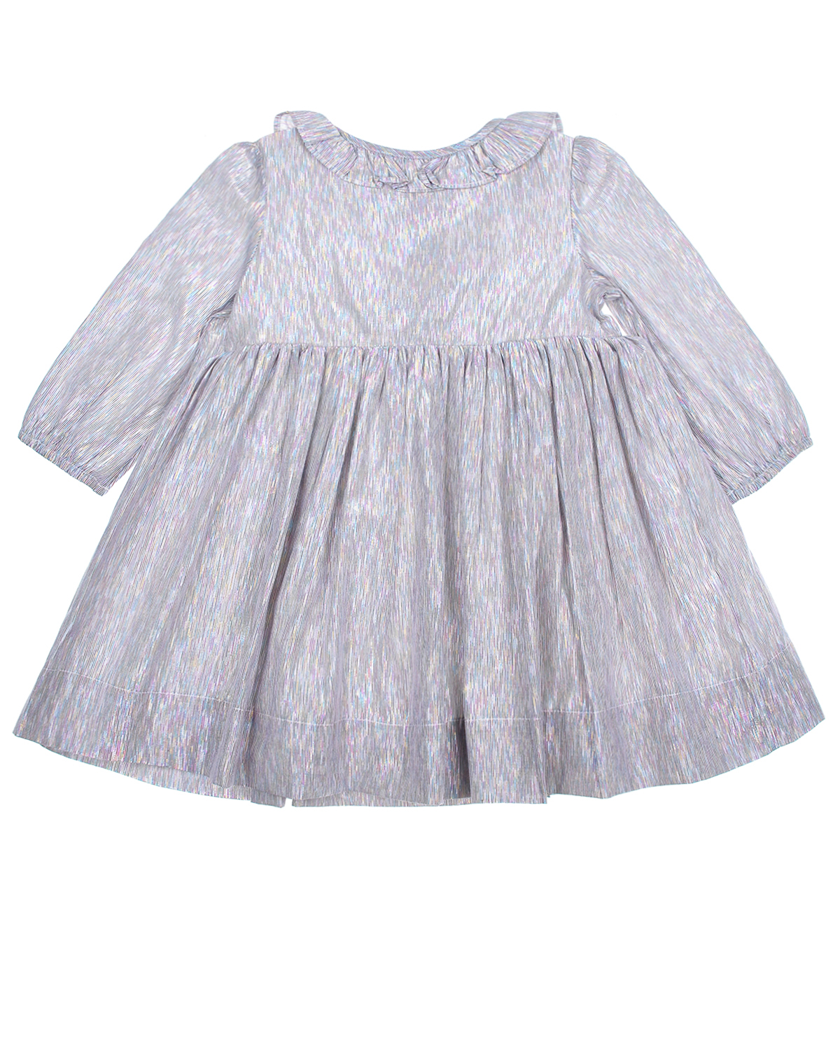 Серое платье с оборками Stella McCartney детское, размер 80, цвет серый - фото 2