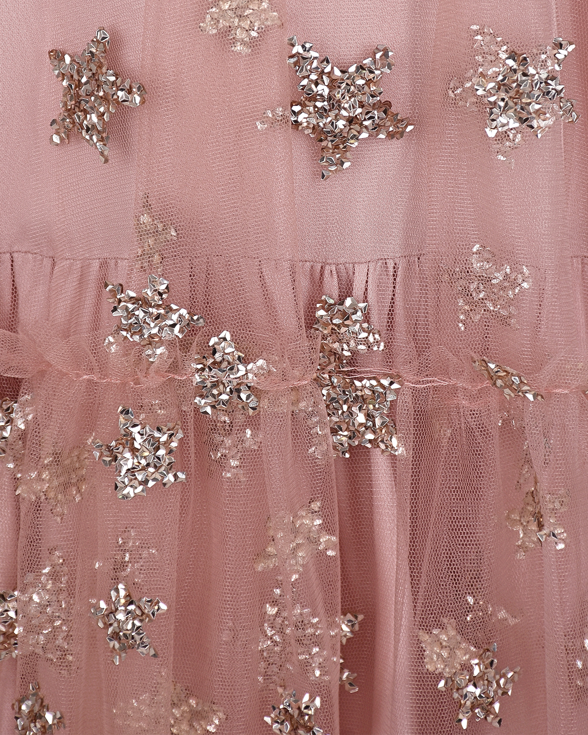 Розовое платье с золотыми звездами Zhanna&Anna детское, размер 98, цвет розовый - фото 5