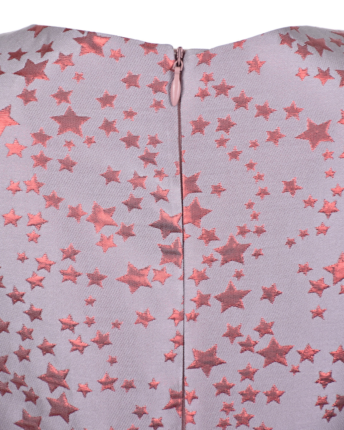 Жаккардовое платье с декором в форме звездочек Zhanna&Anna, размер 104, цвет розовый - фото 3
