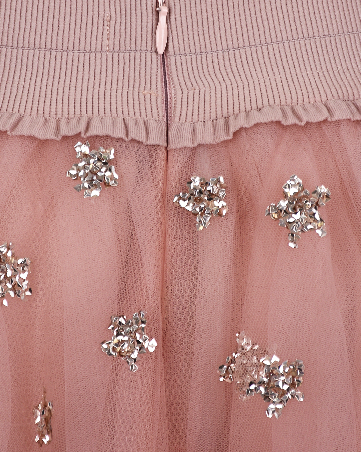 Комплект с атласным пиджаком и юбкой из фатина Zhanna&Anna, размер 140, цвет розовый - фото 8