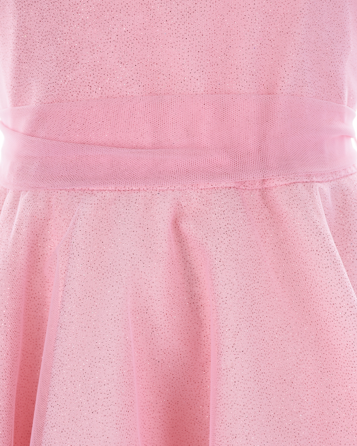 Розовое платье с поясом Aletta детское, размер 104, цвет розовый - фото 3