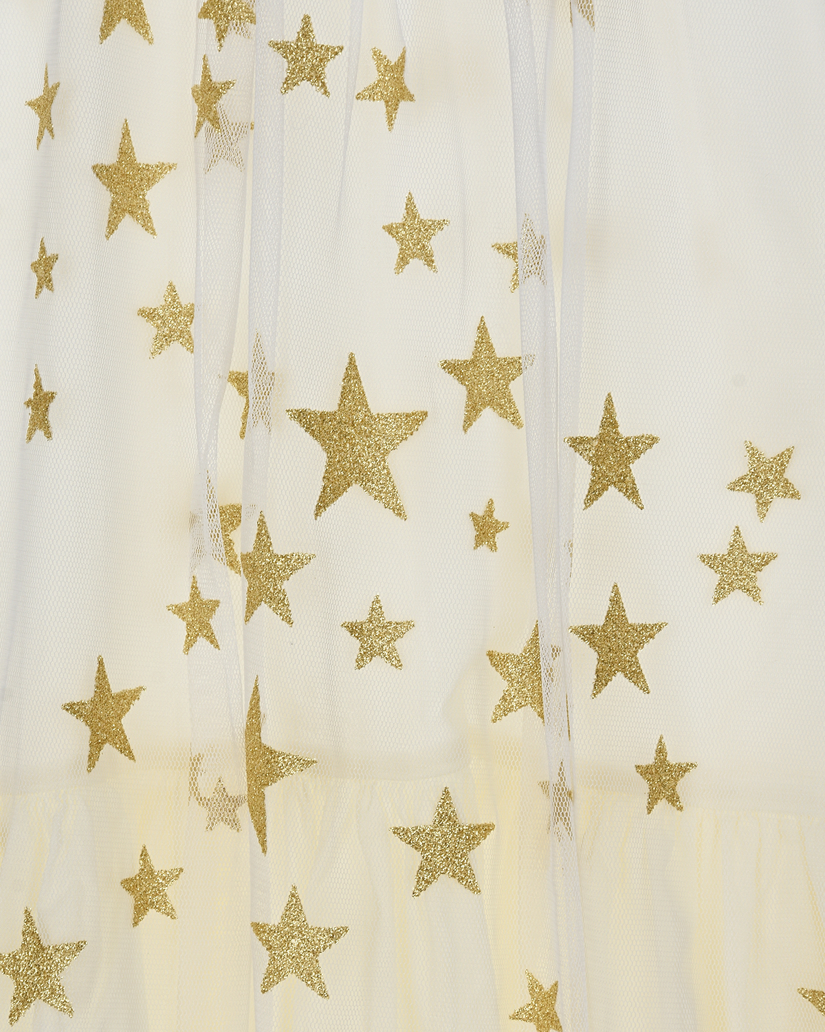 Белое платье с золотыми звездами Stella McCartney детское, размер 104, цвет белый - фото 3