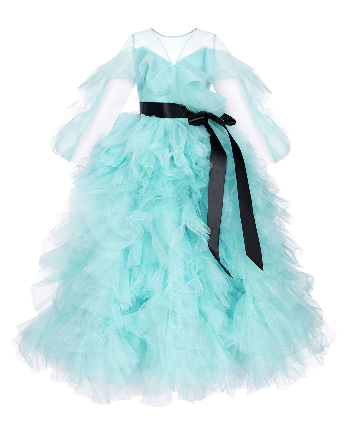 Мятное платье Florence Sasha Kim детское, размер 110, цвет мятный - фото 1