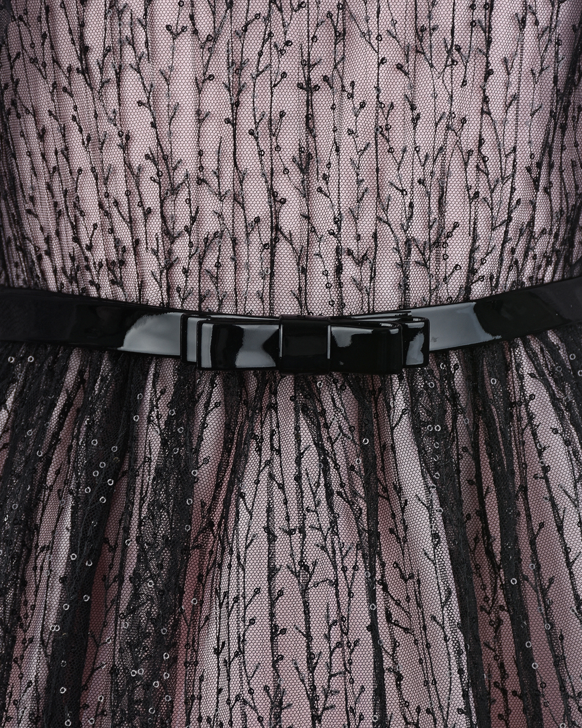 Черное приталенное платье Aletta детское, размер 104, цвет черный - фото 3