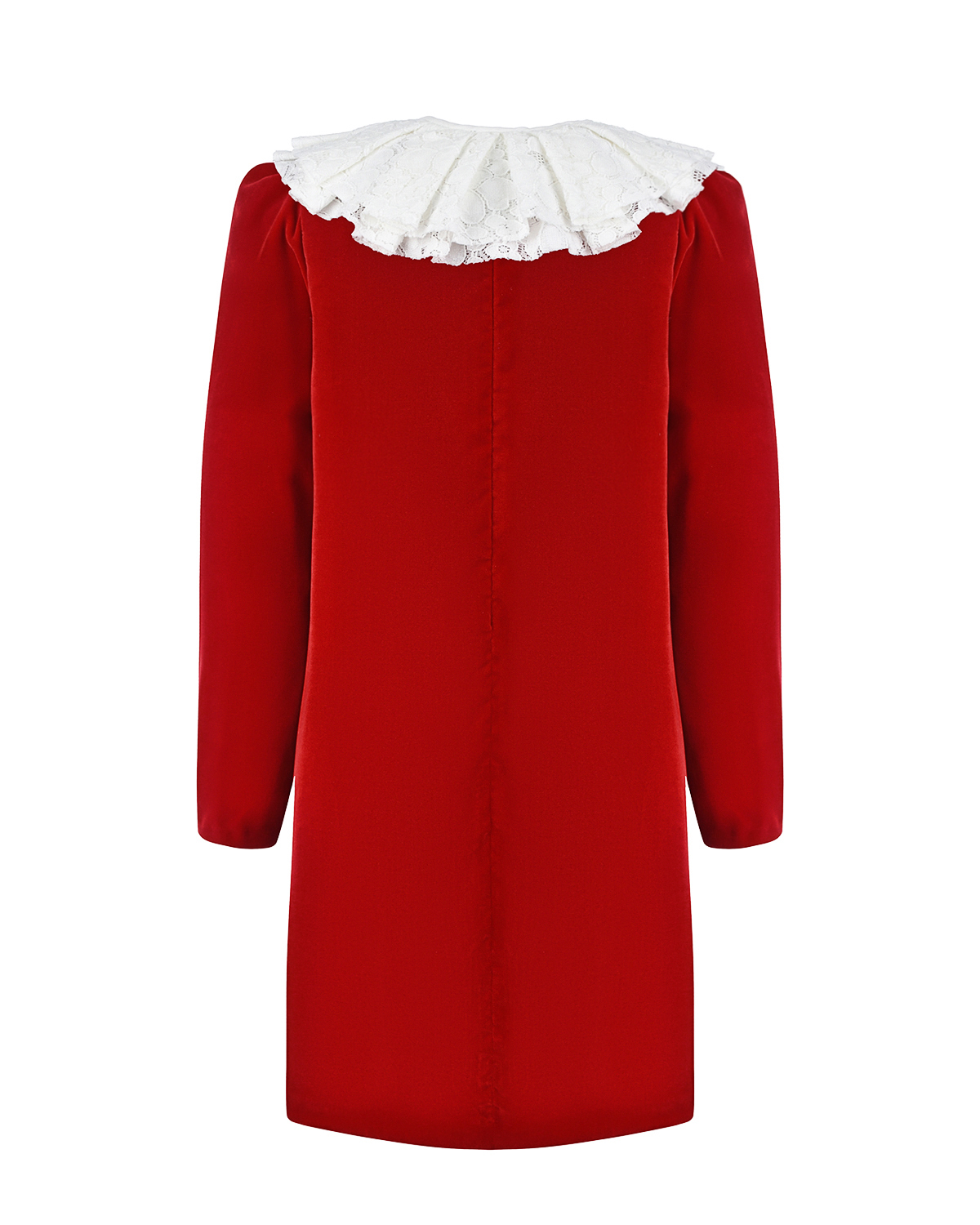 Красное платье с белым воротником IL Gufo детское, размер 104, цвет красный - фото 4