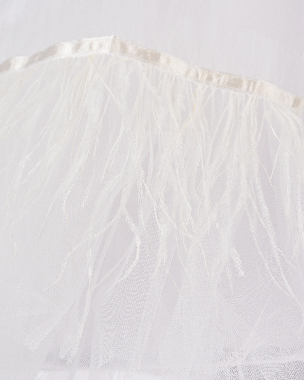 Платье с декором из перьев Zhanna&Anna детское, размер 128, цвет белый - фото 5