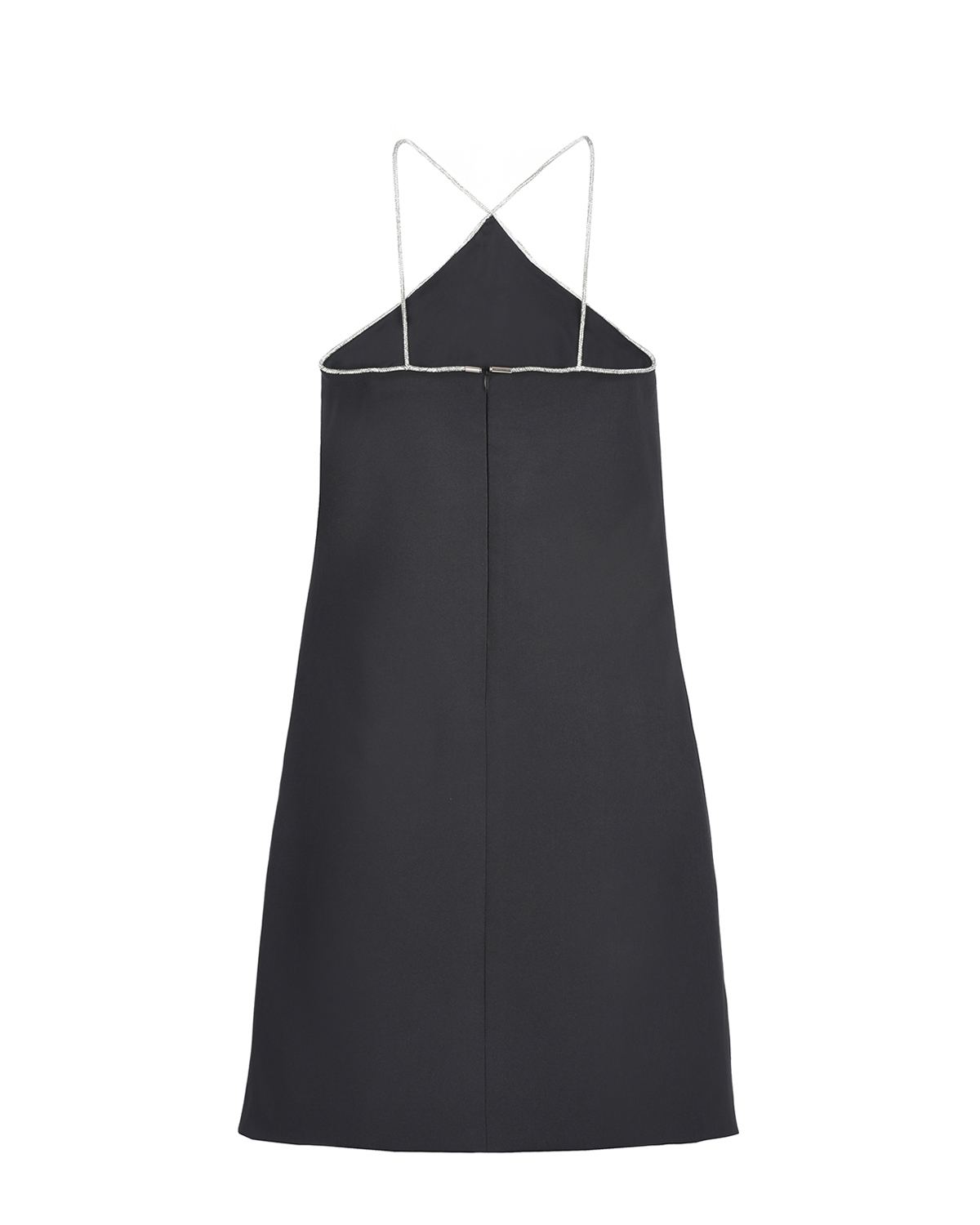 Платье-халтер с отделкой стразами ALINE, размер 40, цвет черный - фото 2