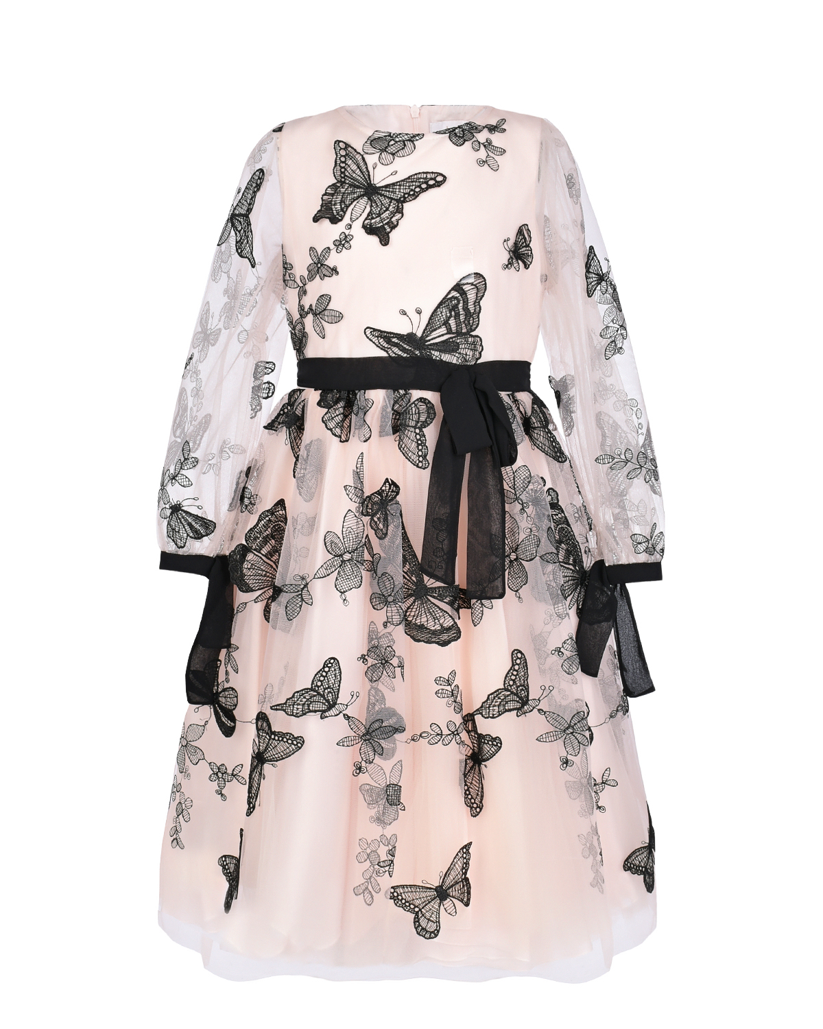 Платье с вышивкой "бабочки" Aletta детское, размер 110, цвет мультиколор - фото 1