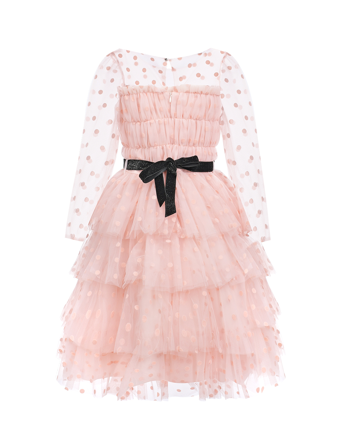 Розовое платье с пышной юбкой Aletta детское, размер 140, цвет синий - фото 2