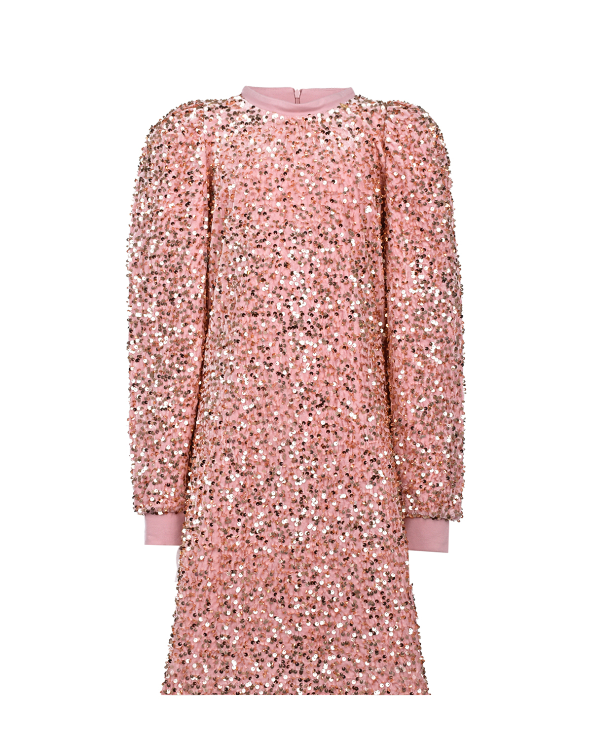 Розовое платье с пайетками Miss Blumarine детское, размер 140, цвет розовый - фото 1