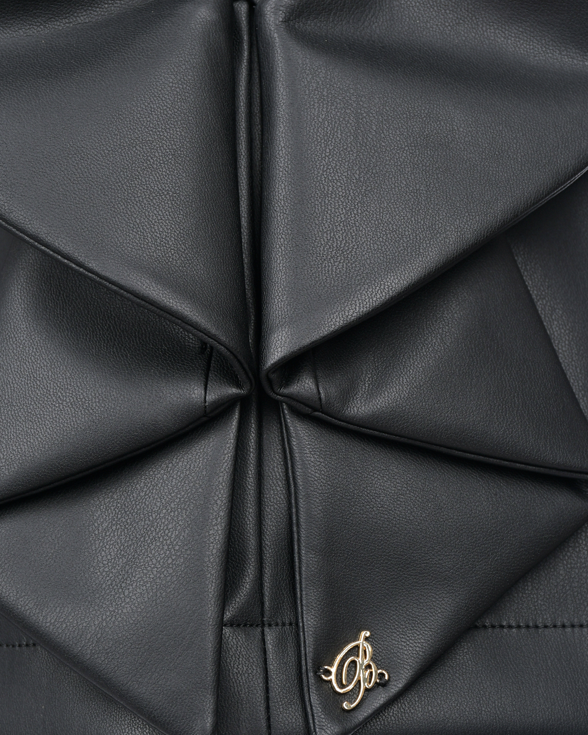 Черная юбка из эко-кожи с бантом Miss Blumarine детская, размер 140, цвет черный - фото 3