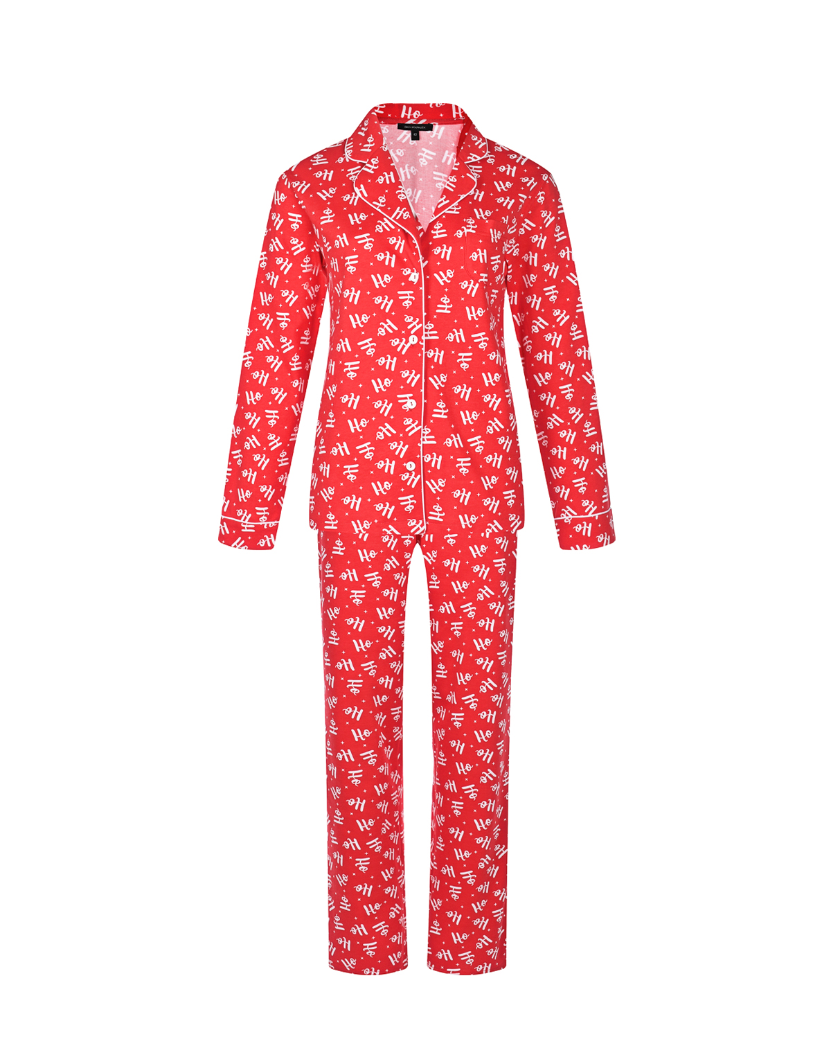 Красная пижама с новогодним принтом Dan Maralex