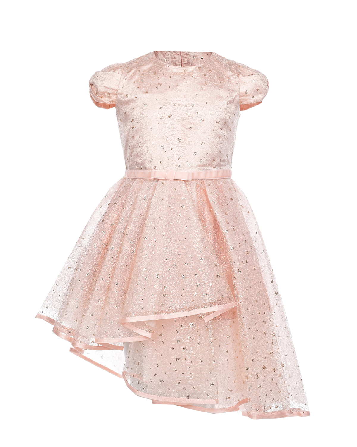 Пудровое платье с блестками Eirene детское, размер 116, цвет нет цвета - фото 1