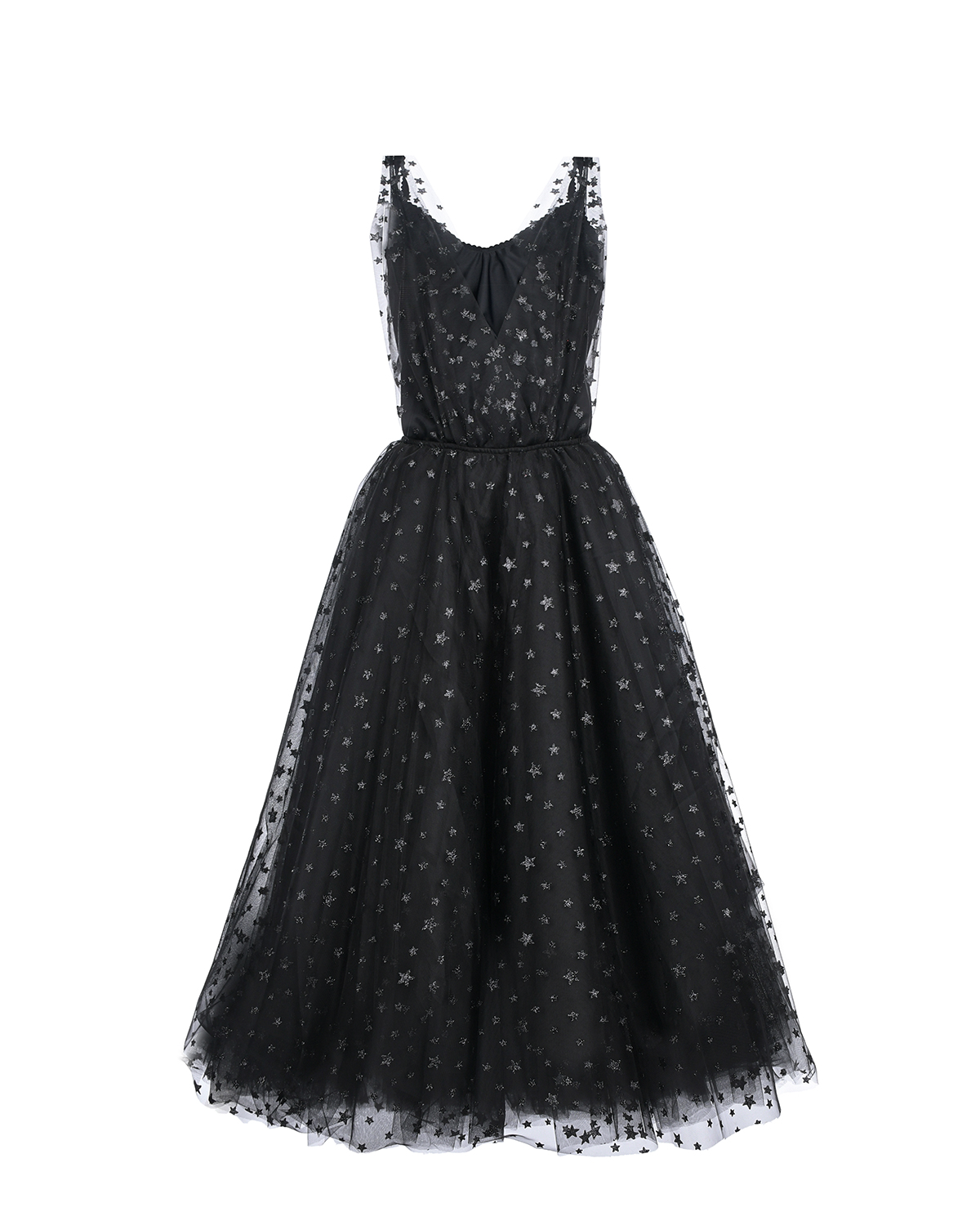 Черное платье с блестками Masterpeace, размер 128, цвет черный - фото 1