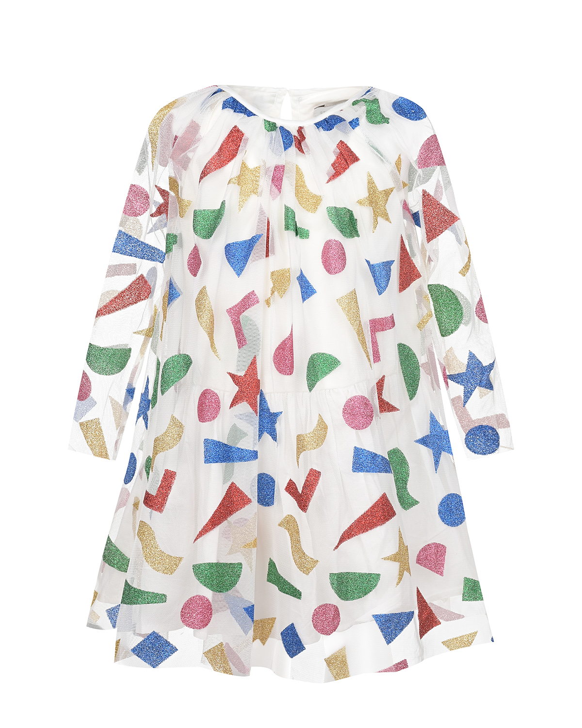 Платье с принтом "разноцветные фигуры" Stella McCartney детское