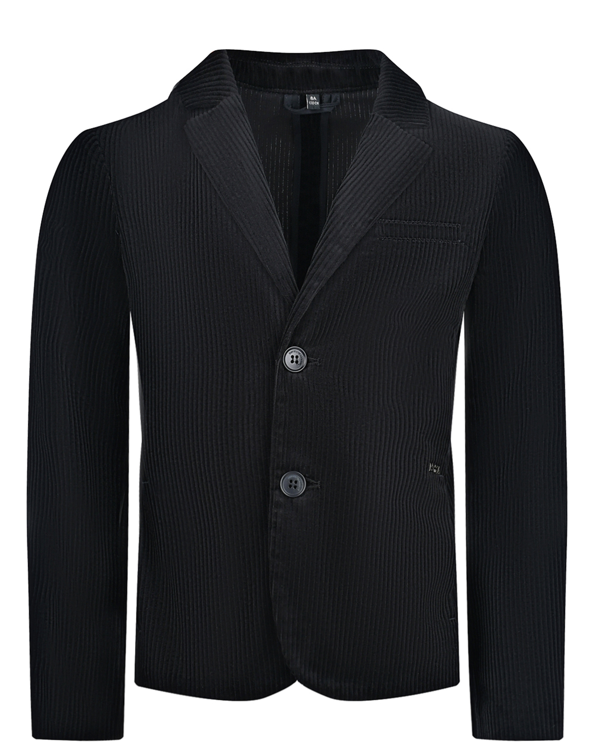 Черный вельветовый пиджак Emporio Armani детский