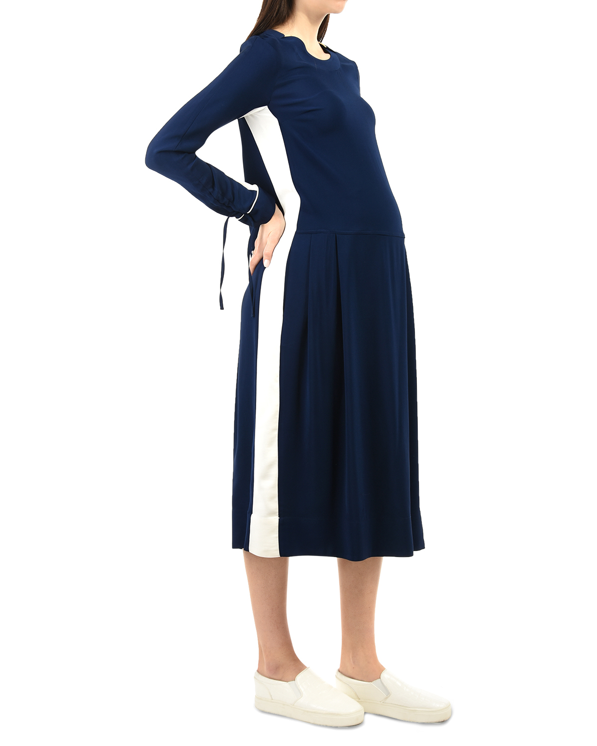 Платье TWINSET, размер 42, цвет синий - фото 4
