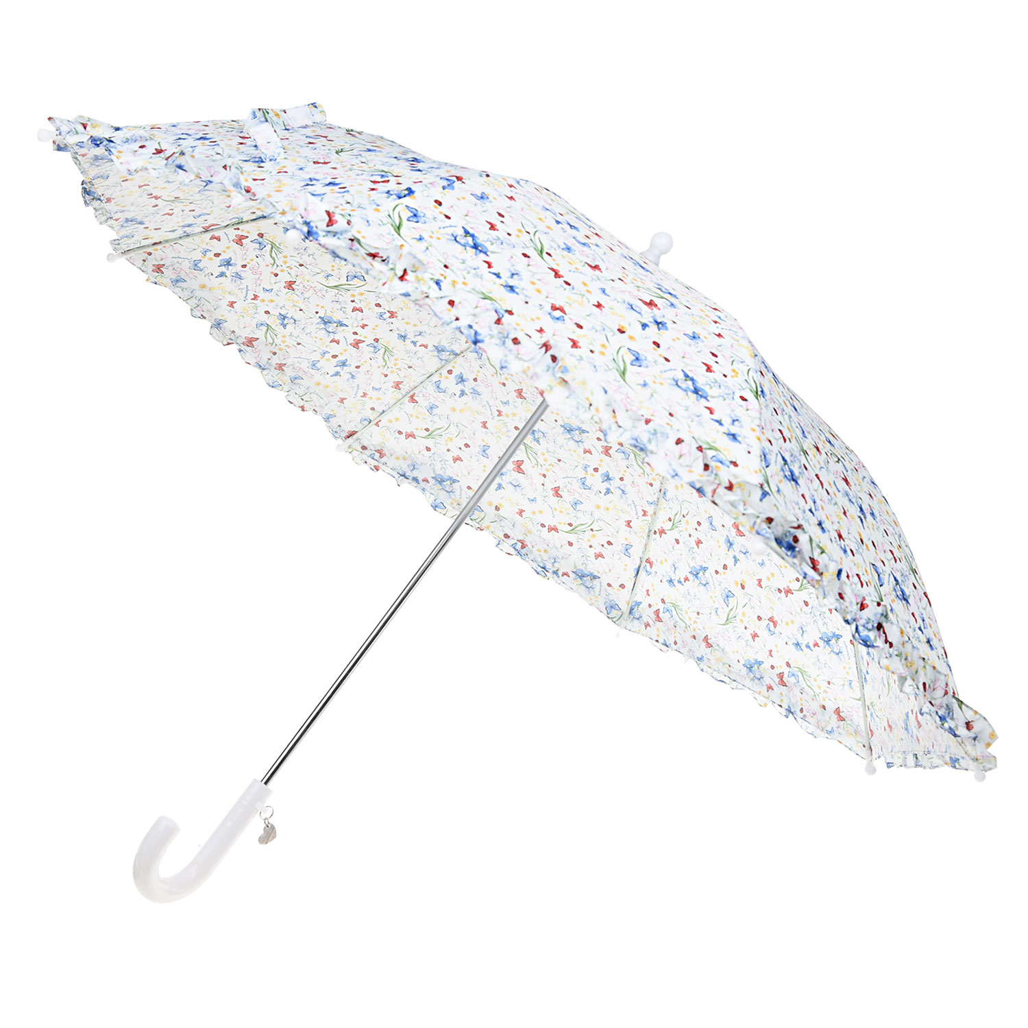 

Зонт с принтом "Цветы и бабочки" Monnalisa детский, Мультиколор, Зонт с принтом "Цветы и бабочки" Monnalisa детский