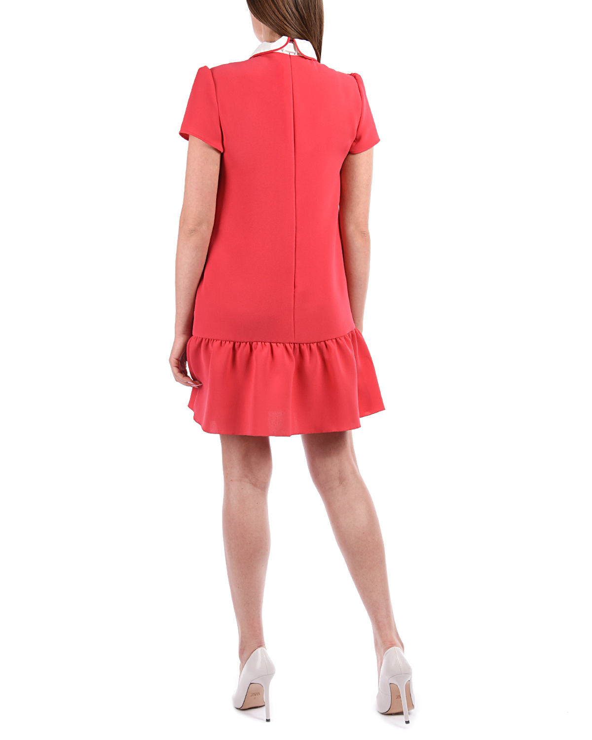 Платье с контрастной завязкой на вороте Red Valentino - фото 3