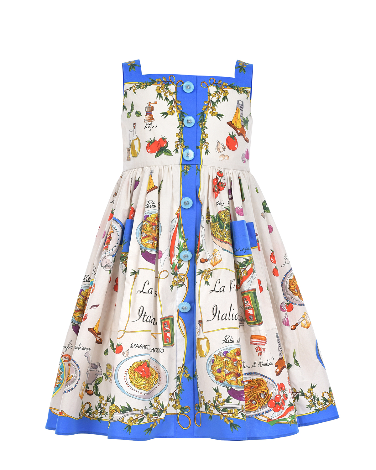 Платье с принтом "Capri" Dolce&Gabbana детское, размер 116, цвет мультиколор - фото 1