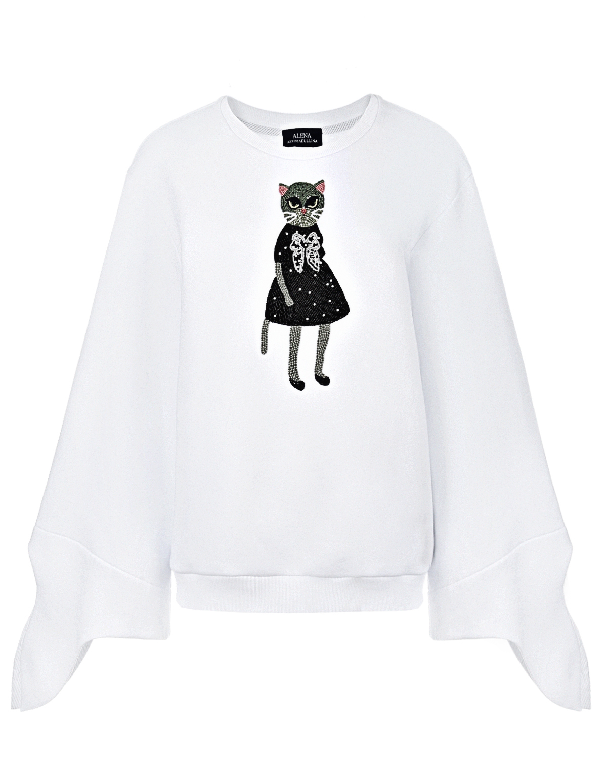 

Джемпер с вышивкой бисером Alena Akhmadullina, Белый, Джемпер с вышивкой бисером Alena Akhmadullina