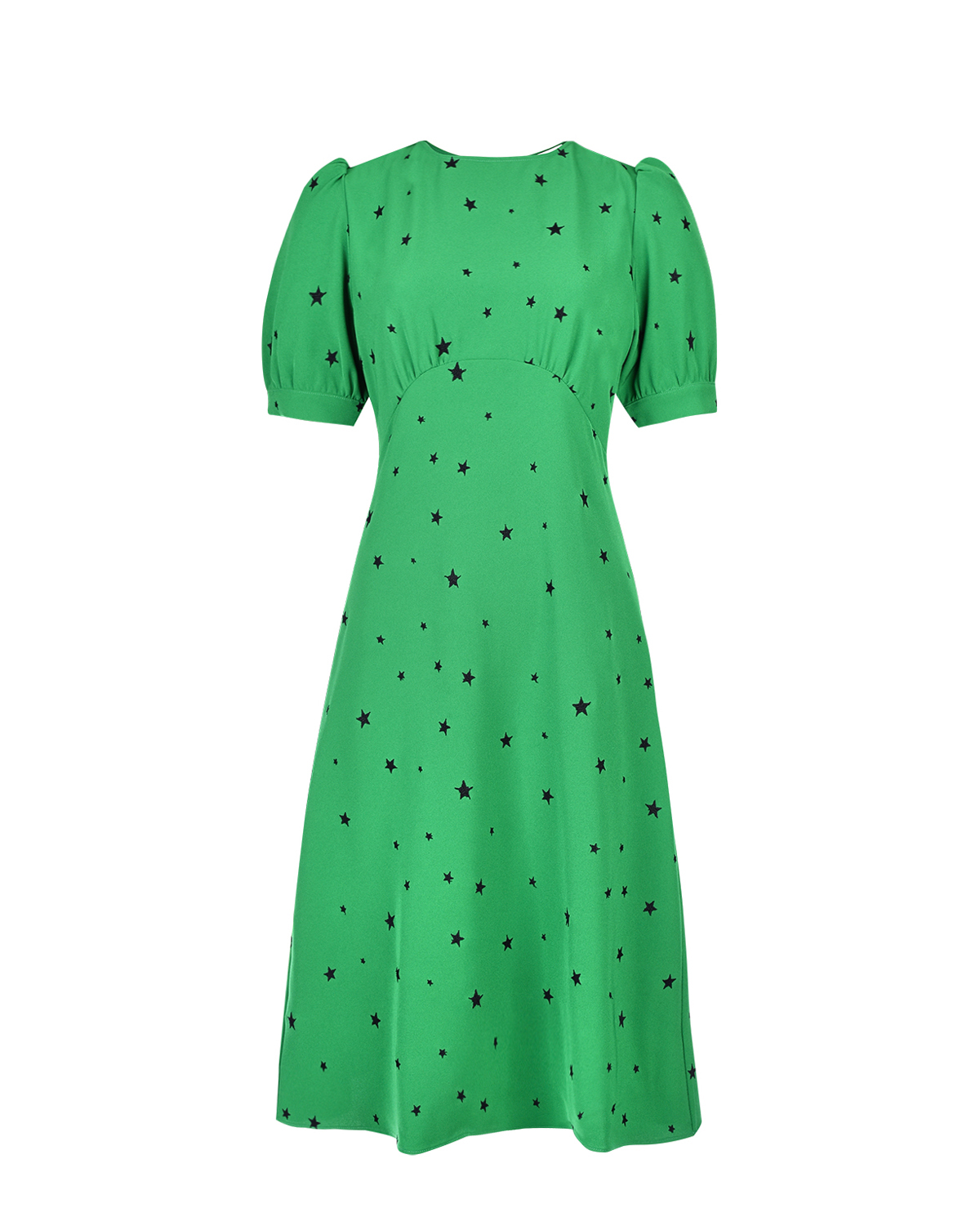Зеленое платье с принтом "звезды" Parosh - фото 1