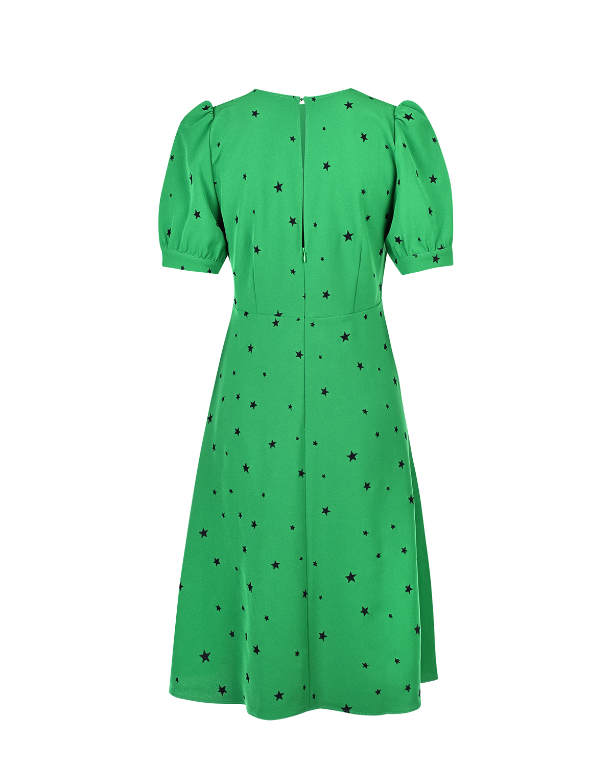 Зеленое платье с принтом "звезды" Parosh - фото 5