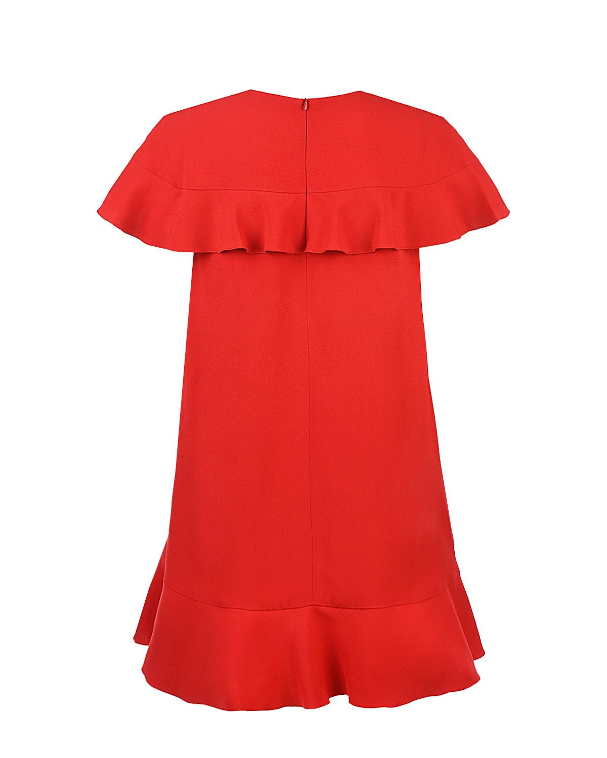 Красное платье с оборкой Red Valentino - фото 6