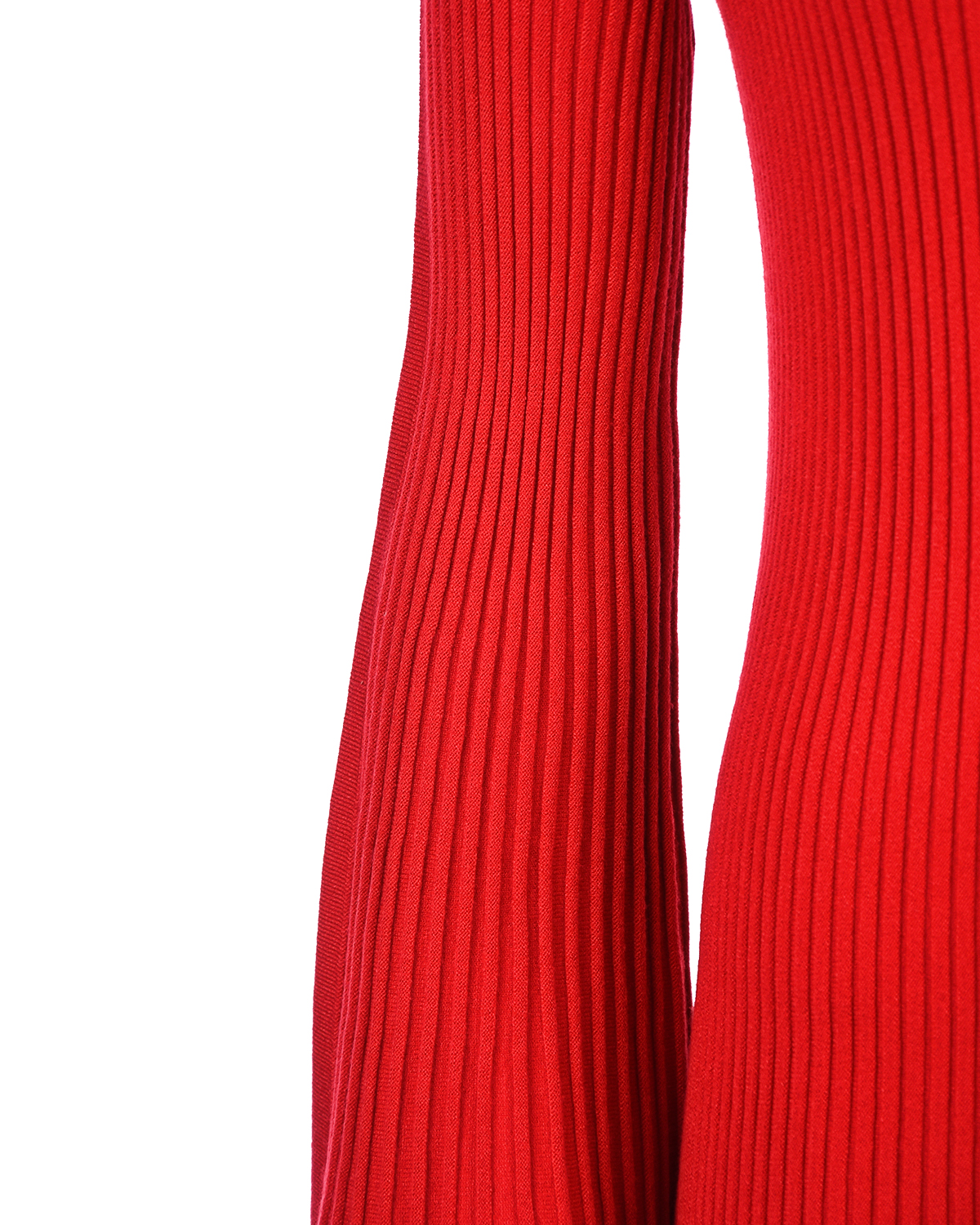 Красное трикотажное платье с рукавами клёш TWINSET - фото 6