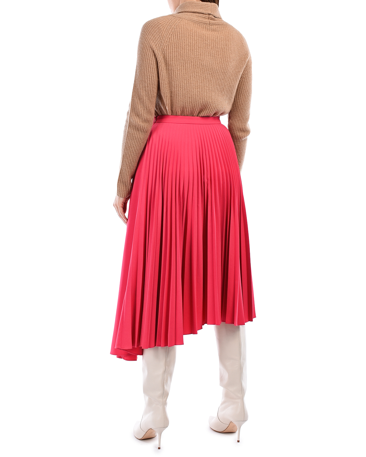 Плиссированная юбка цвета фуксии Markus Lupfer - фото 3