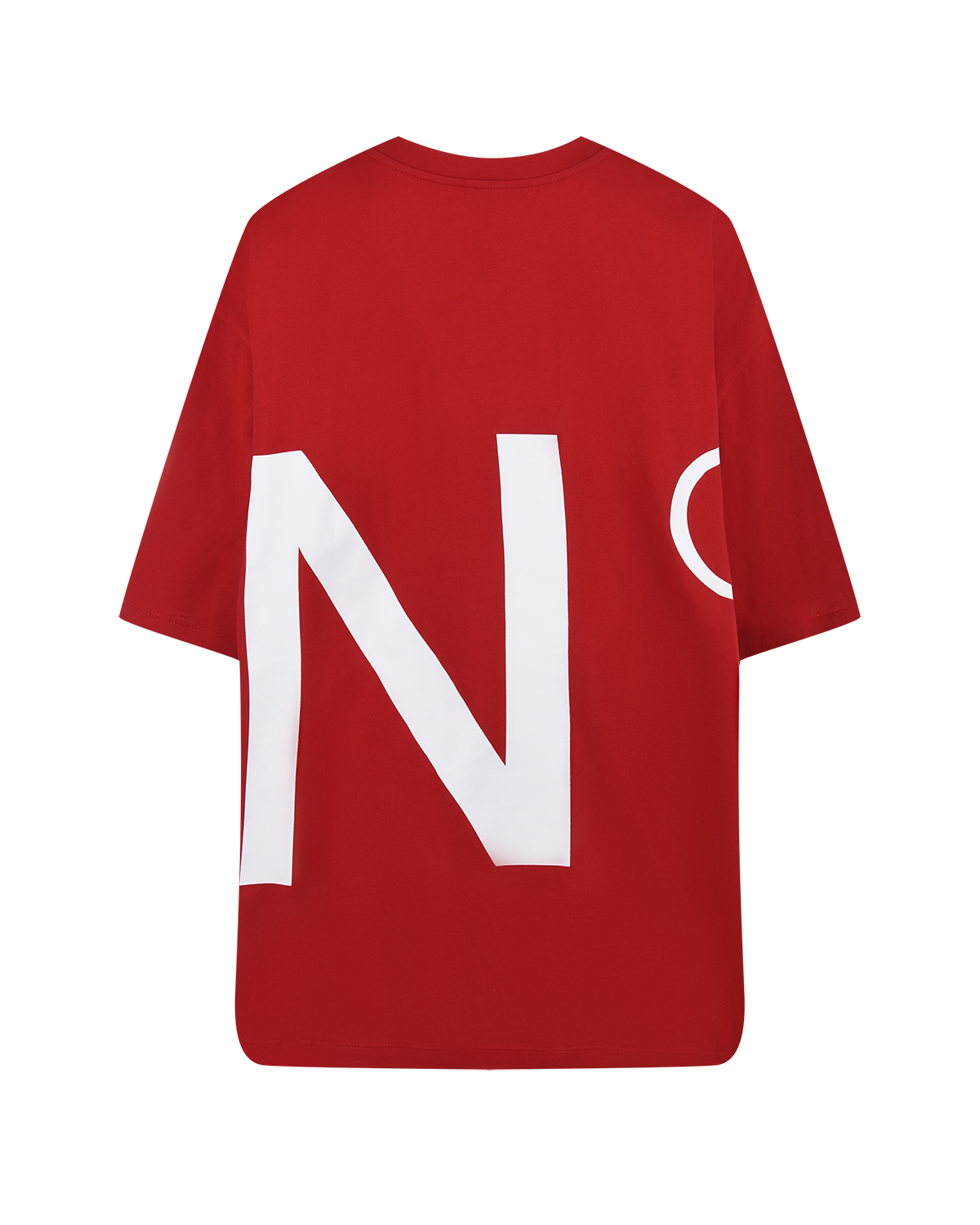 Красная футболка с логотипом No. 21, размер 40, цвет красный - фото 6