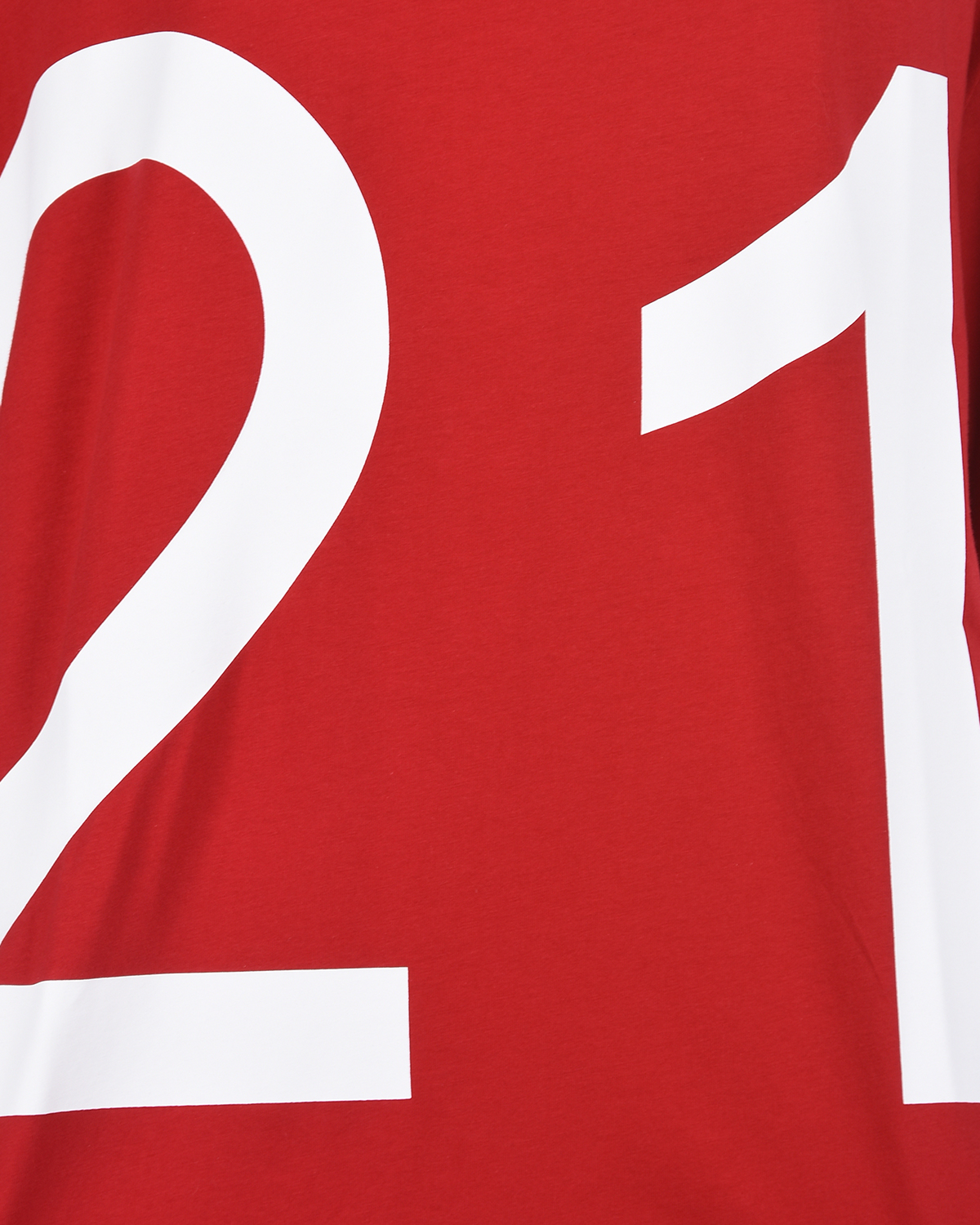 Красная футболка с логотипом No. 21, размер 40, цвет красный - фото 7