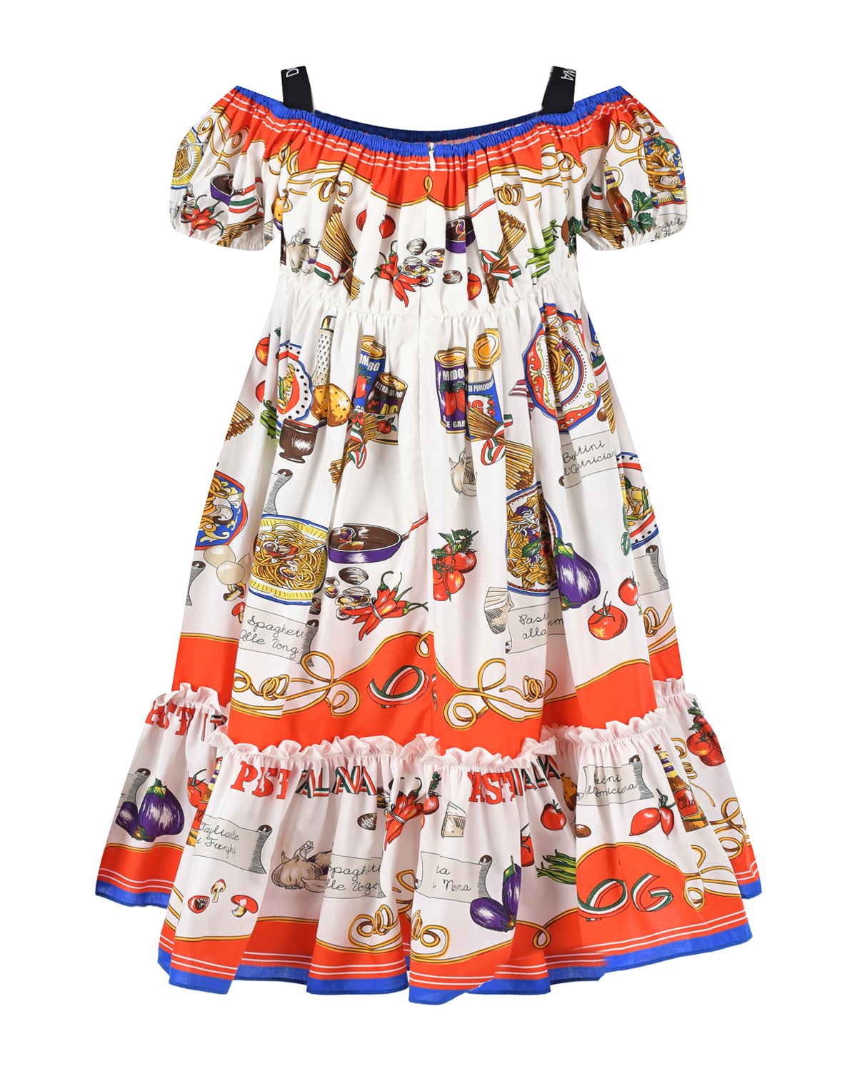 Платье с рюшами и принтом "CAPRI" Dolce&Gabbana детское, размер 116, цвет мультиколор - фото 2
