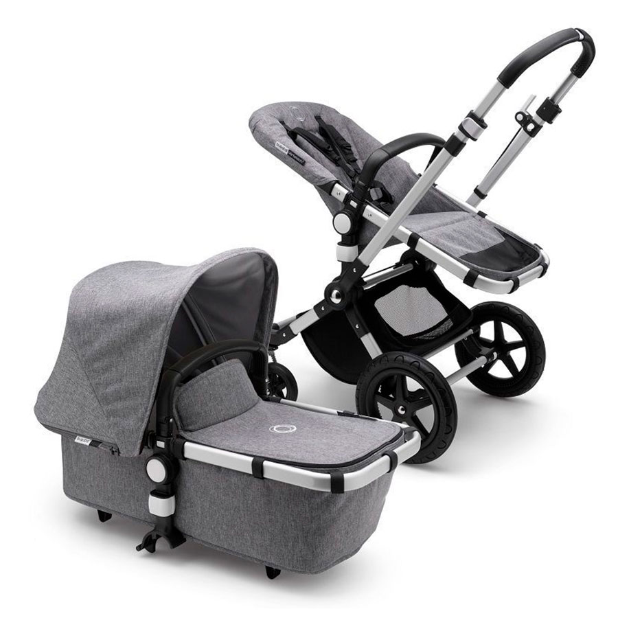 Коляска 2 в1 Cameleon3 Plus Complete Alu/Grey Melange/grey melange Bugaboo, цвет нет цвета Коляска 2 в1 Cameleon3 Plus Complete Alu/Grey Melange/grey melange Bugaboo - фото 1