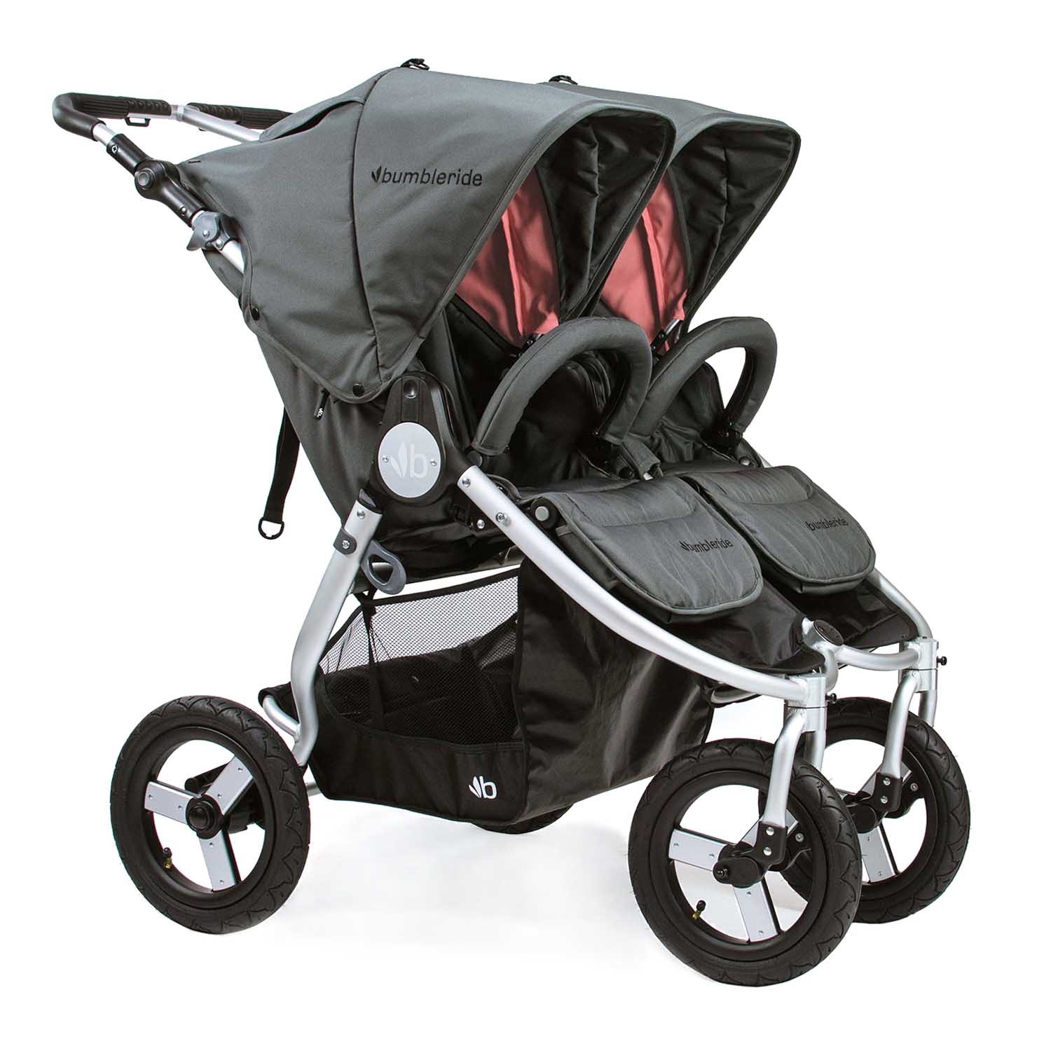 

Коляска Indie Twin, Dawn Grey Coral Bumbleride