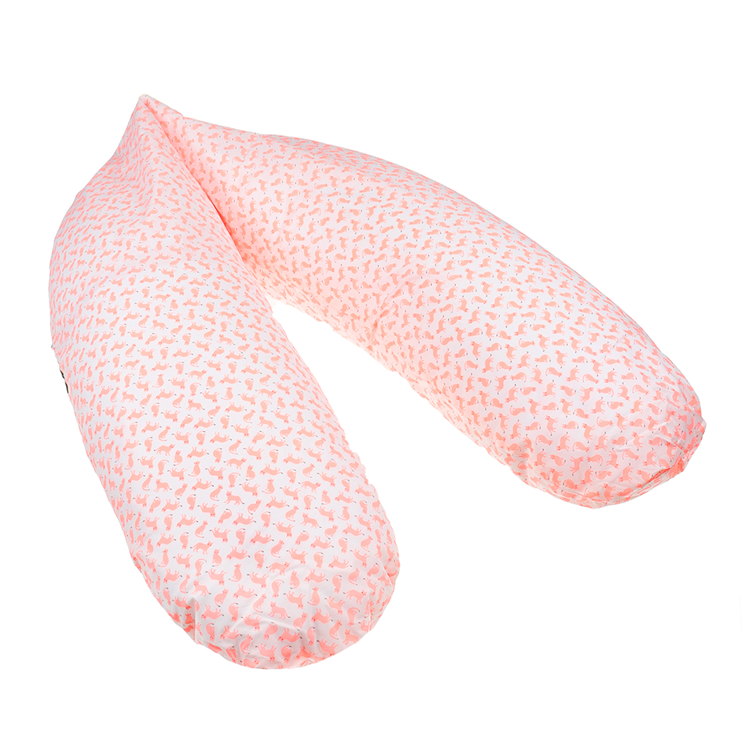 Подушка для беременных и кормления "лисички", 180 см Dan Maralex детская, цвет розовый