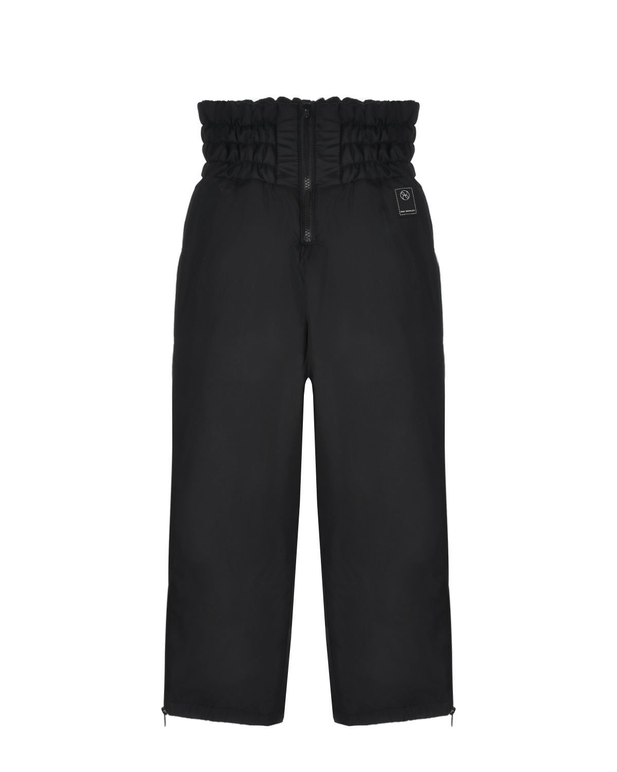 Утпеленные брюки с широким поясом Dan Maralex детские, размер 140, цвет черный