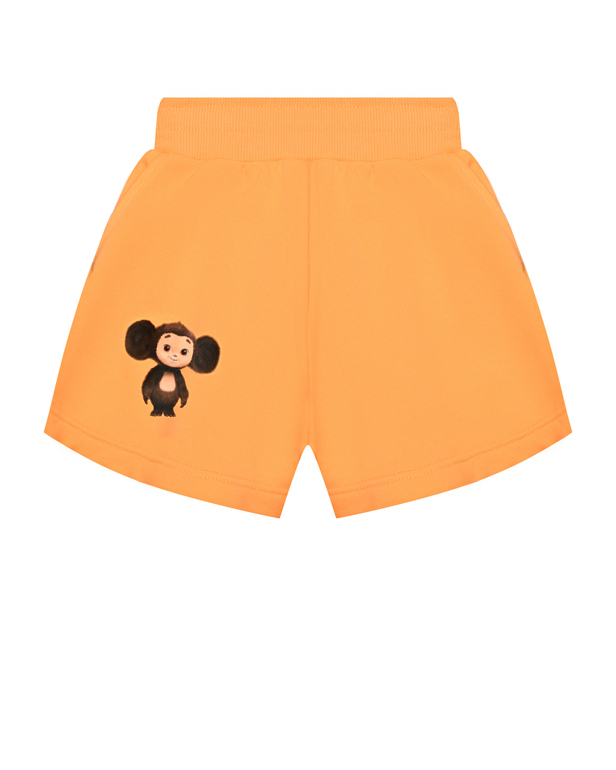 Юбка-шорты с принтом Чебурашки, оранжевая Dan Maralex детская, размер 116, цвет нет цвета
