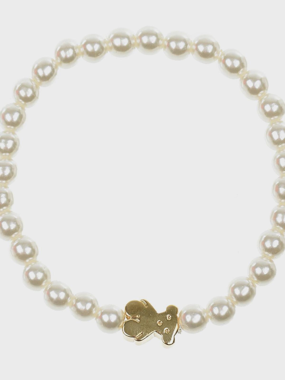 

Браслет из перламутровых бусин Rena Chris детский, Нет цвета, Браслет из перламутровых бусин Rena Chris детский