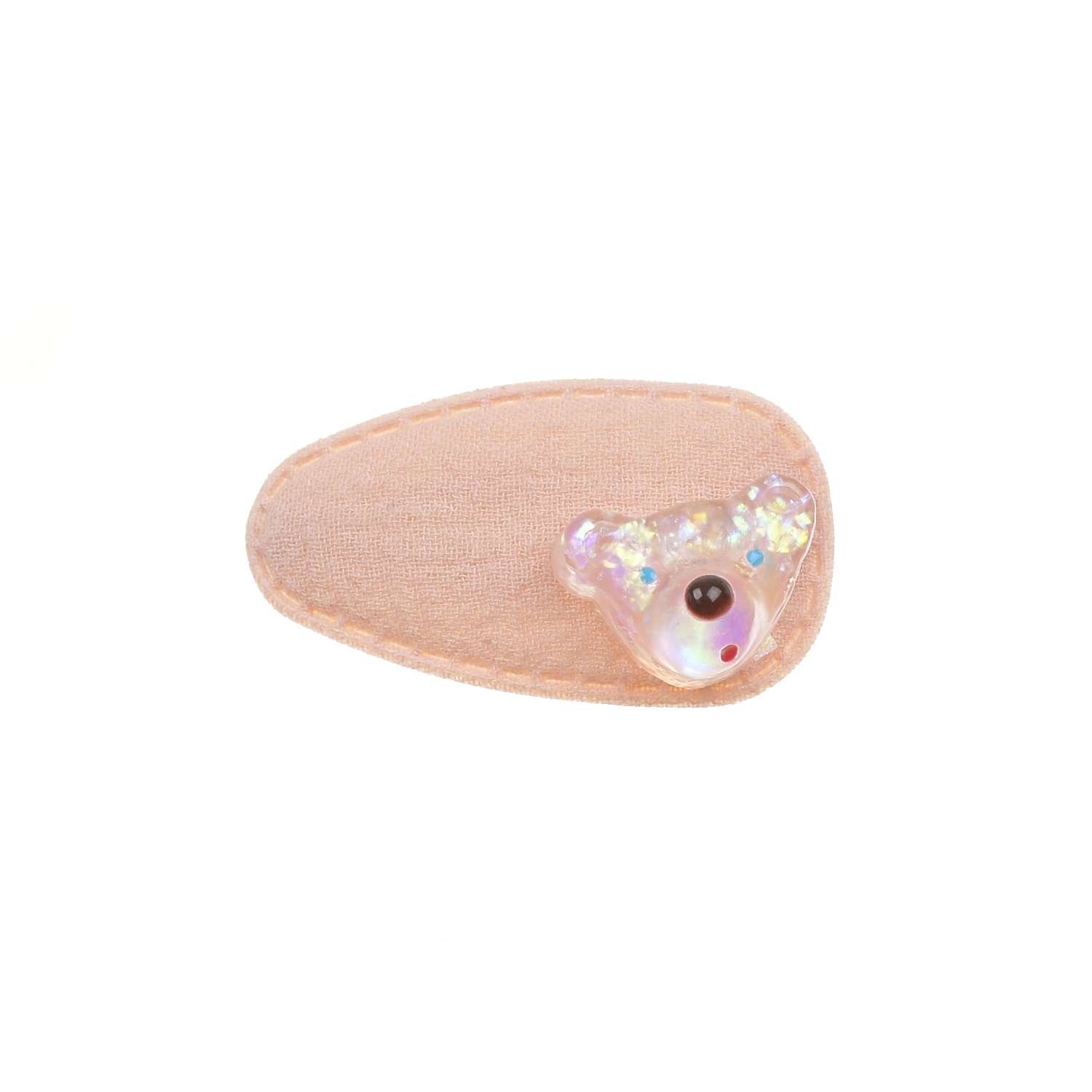 Заколка для волос мягкая "мишка", розовый Rena Chris детская - фото 1