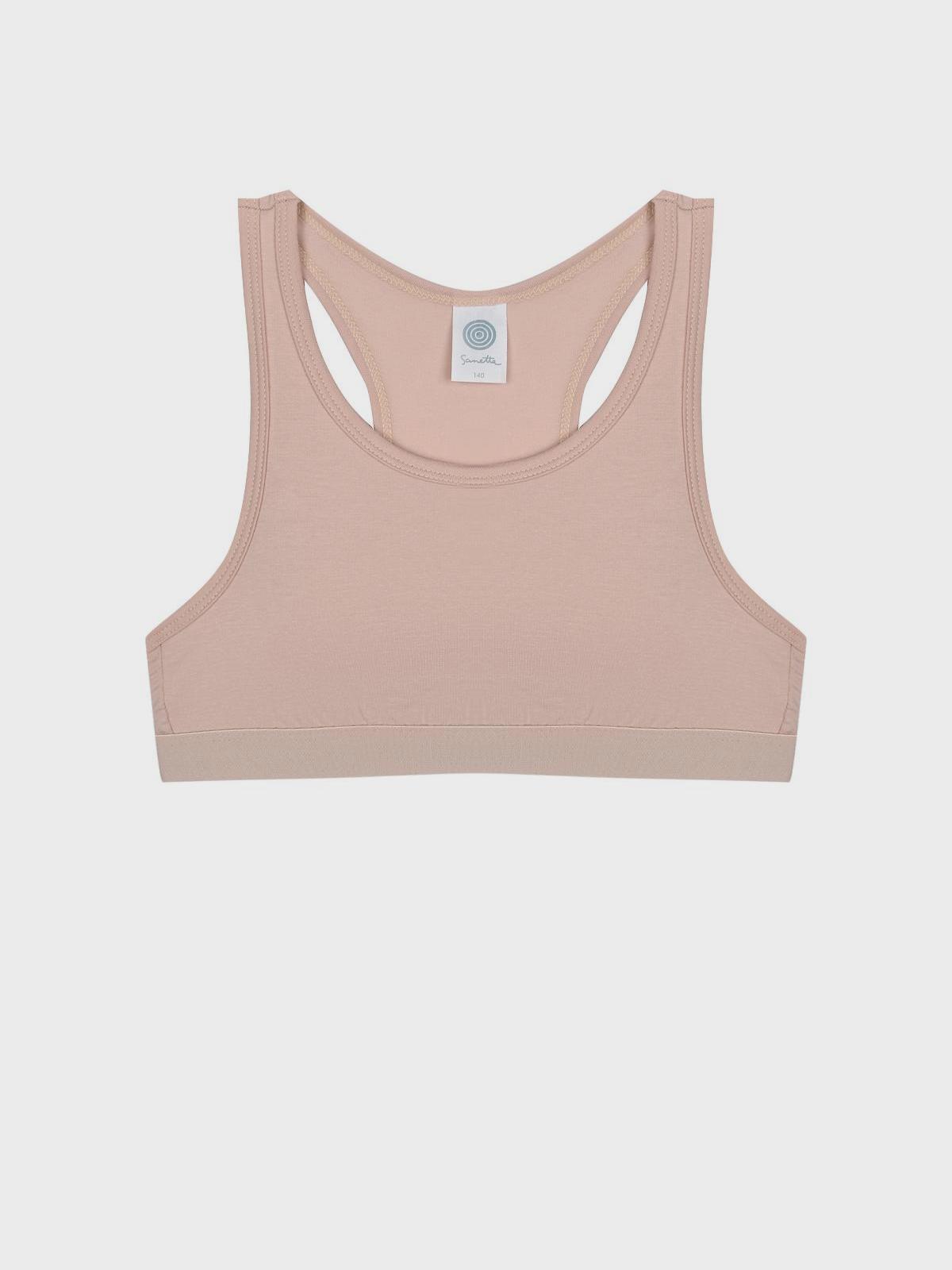 Топ однотонный кремовый Sanetta детский