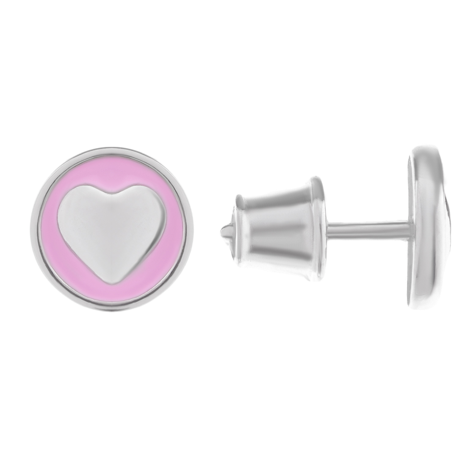 

Серьги пусеты "сердечко", эмаль Sneak Peek детские, Нет цвета, Серьги пусеты "сердечко", эмаль Sneak Peek детские