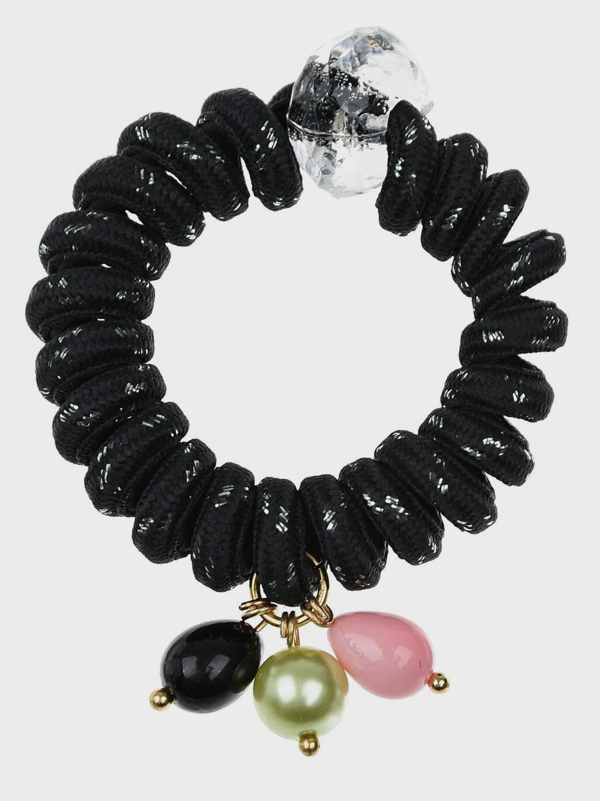 Резинка для волос пружинка, черная Tais детская