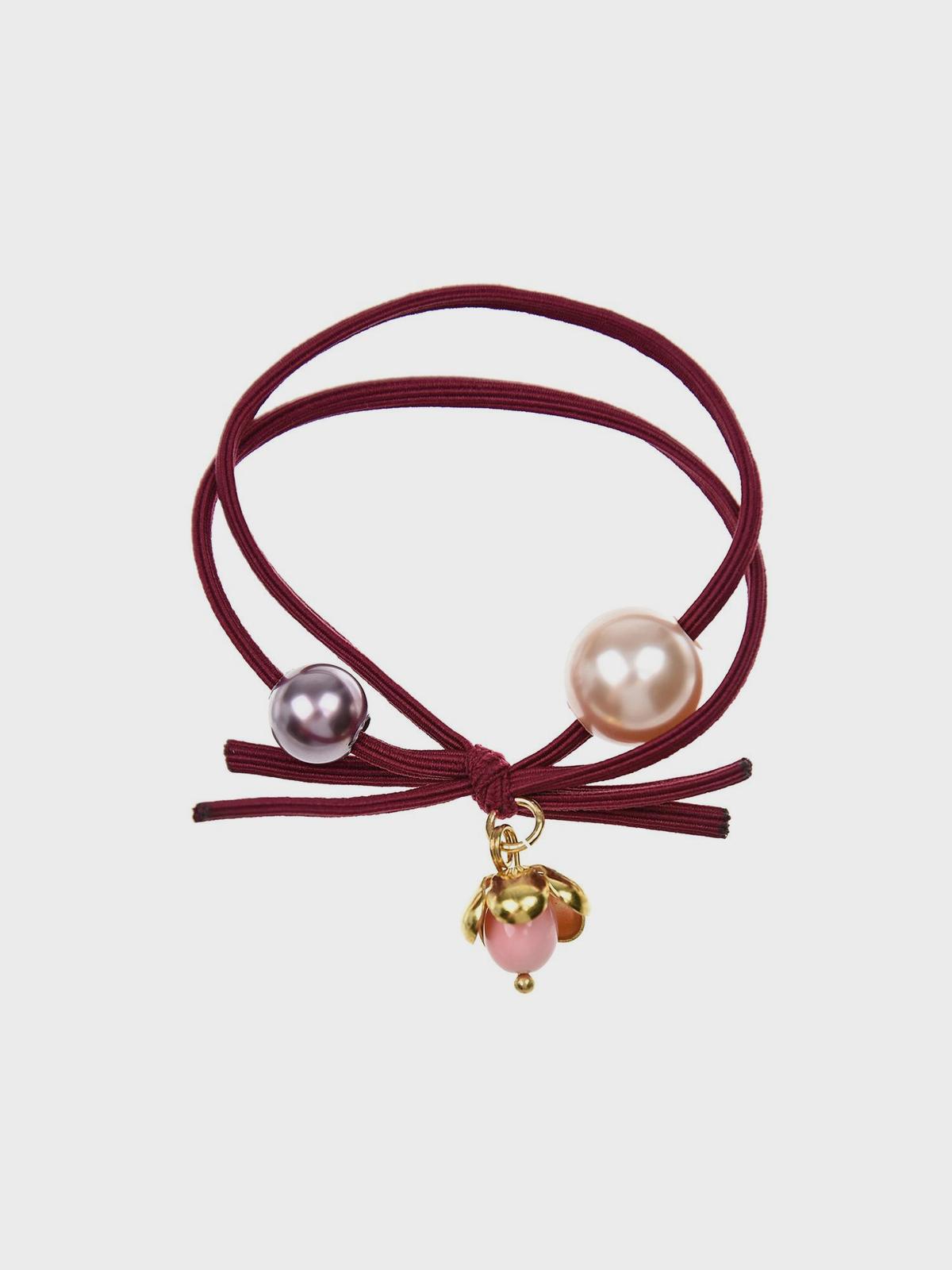 Резинка для волос, бордовая Tais детская