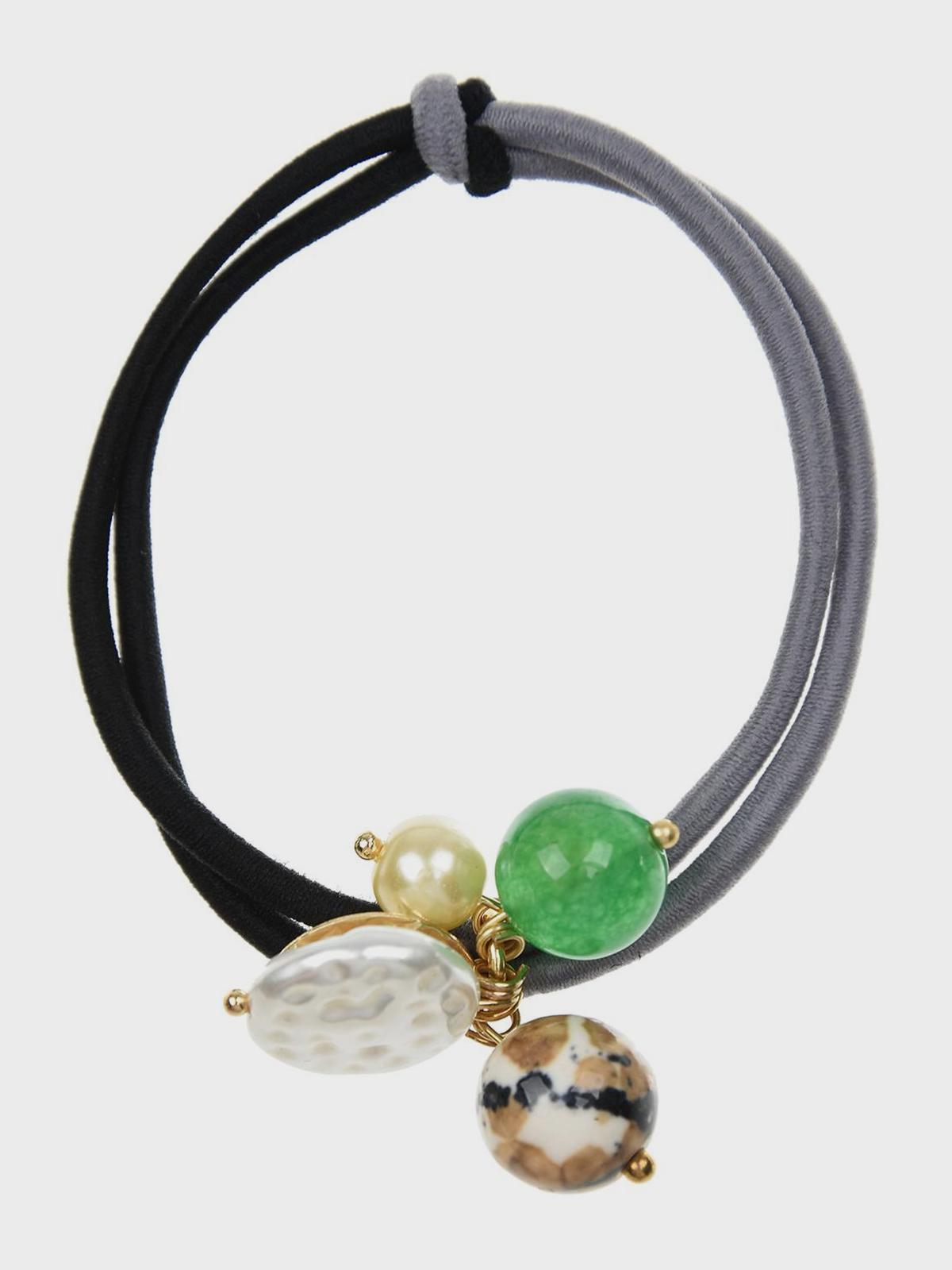 Резинка для волос, черная/серая Tais детская