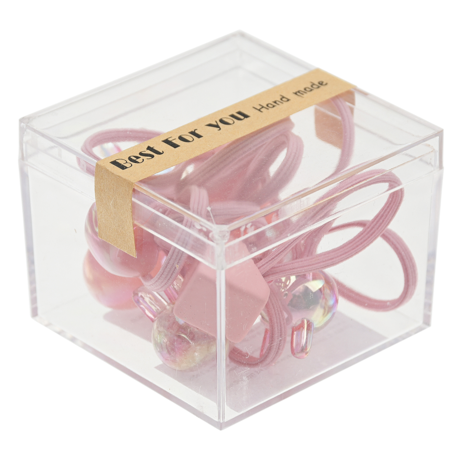 Набор розовых резинок в коробке Tais детский, цвет нет цвета - фото 1
