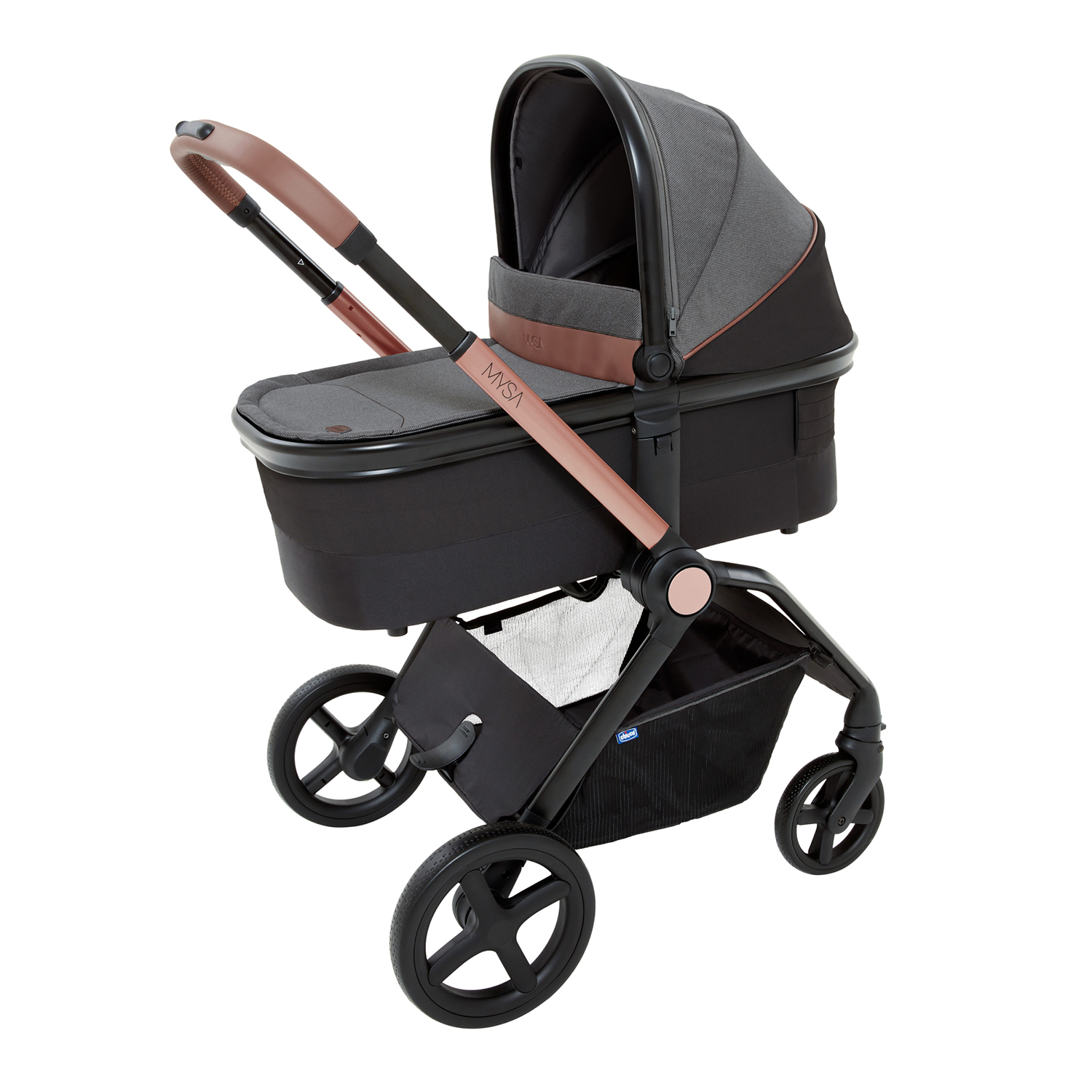 Люлька для детской коляски Chicco MYSA BLACK SATIN люлька bumbleride bassinet для indie twin black