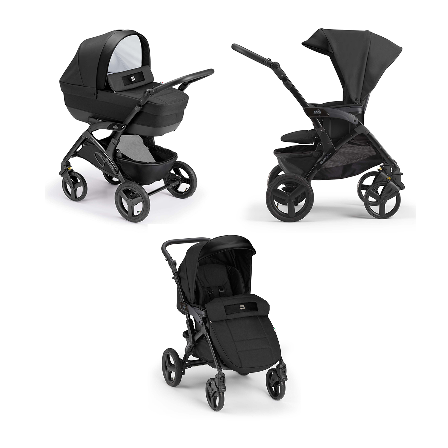 Коляска TRIS SMART 3 в 1, черный CAM