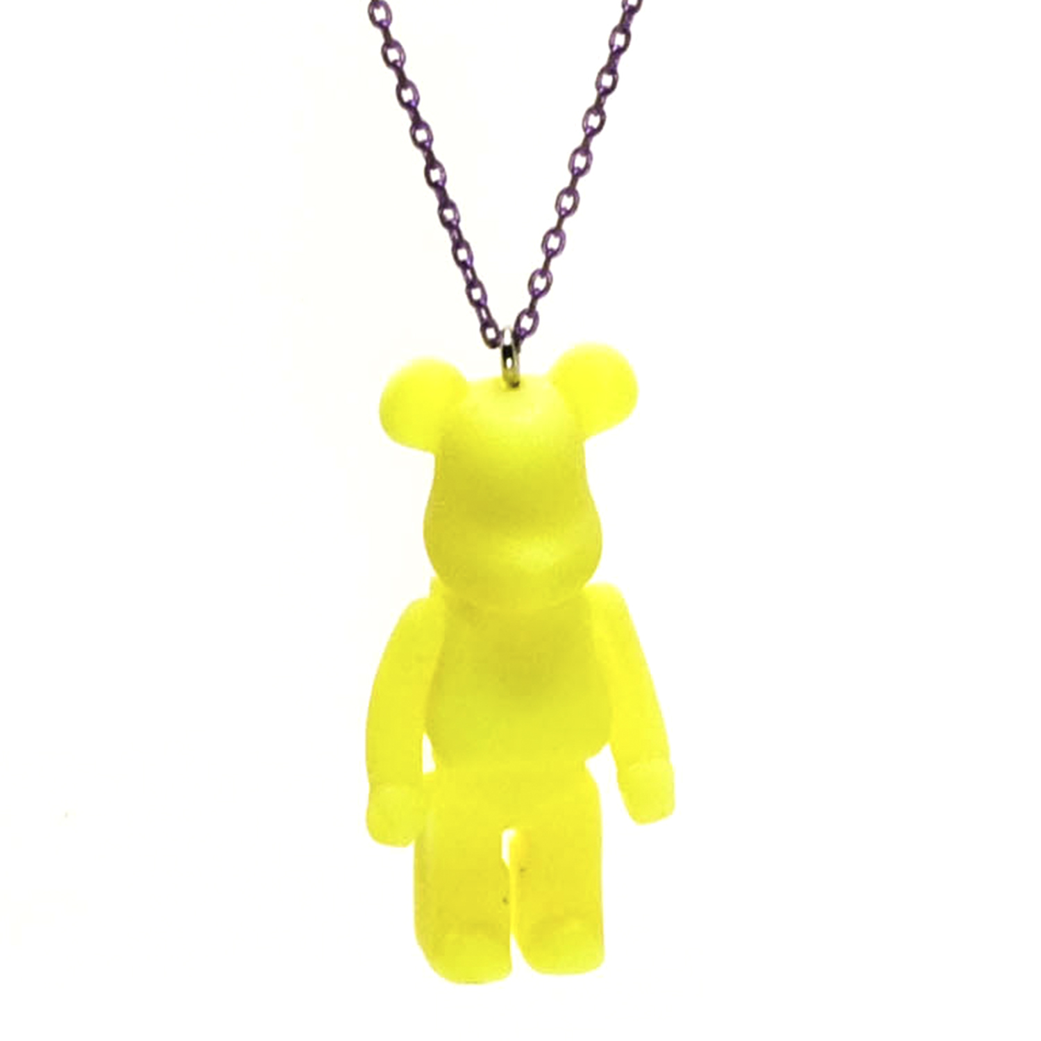 Желтый кулон "Мишка лего" Gera детский, цвет нет цвета - фото 1